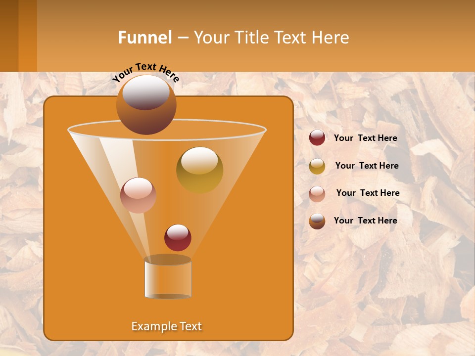 A Pile Of Wood Chips Powerpoint Template PowerPoint Template