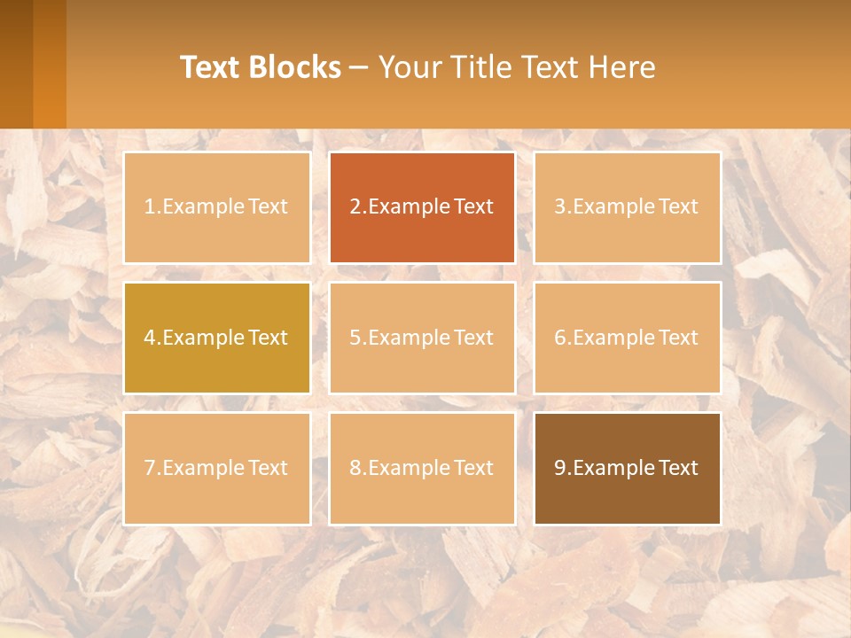 A Pile Of Wood Chips Powerpoint Template PowerPoint Template