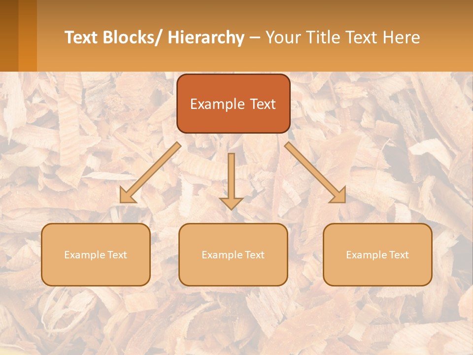 A Pile Of Wood Chips Powerpoint Template PowerPoint Template