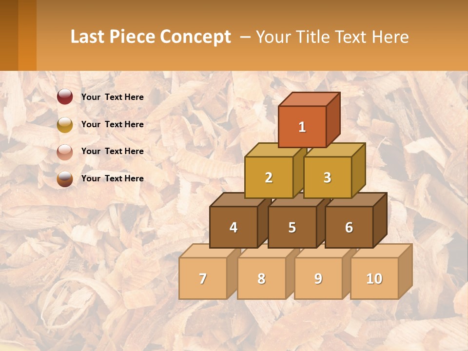 A Pile Of Wood Chips Powerpoint Template PowerPoint Template