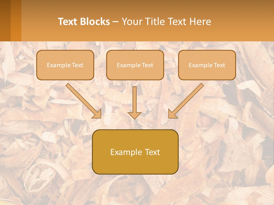 A Pile Of Wood Chips Powerpoint Template PowerPoint Template