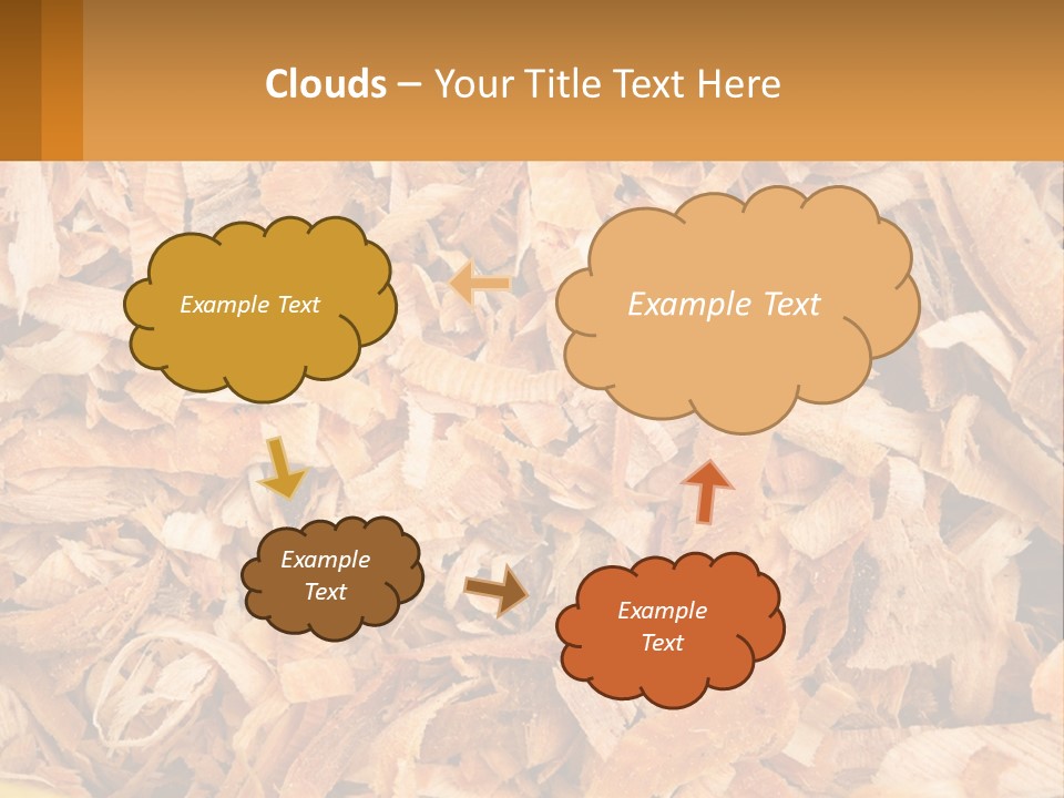 A Pile Of Wood Chips Powerpoint Template PowerPoint Template