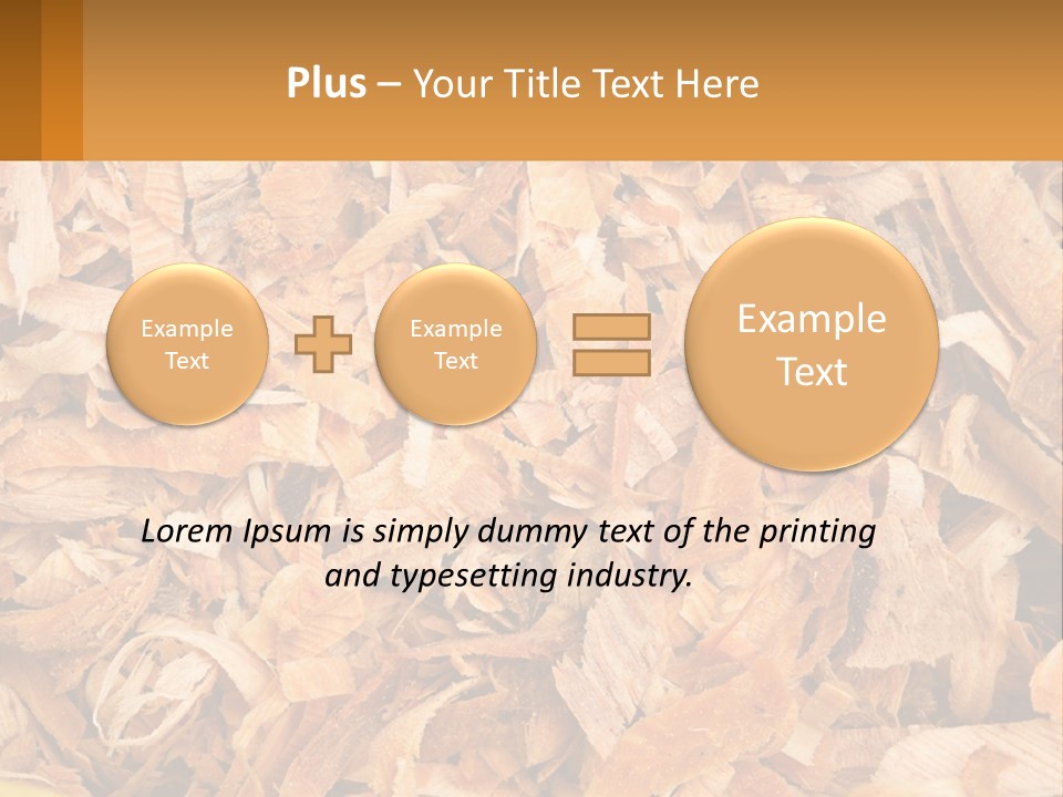 A Pile Of Wood Chips Powerpoint Template PowerPoint Template