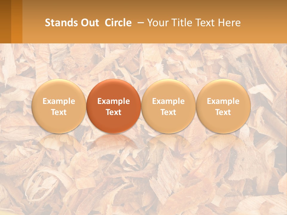 A Pile Of Wood Chips Powerpoint Template PowerPoint Template