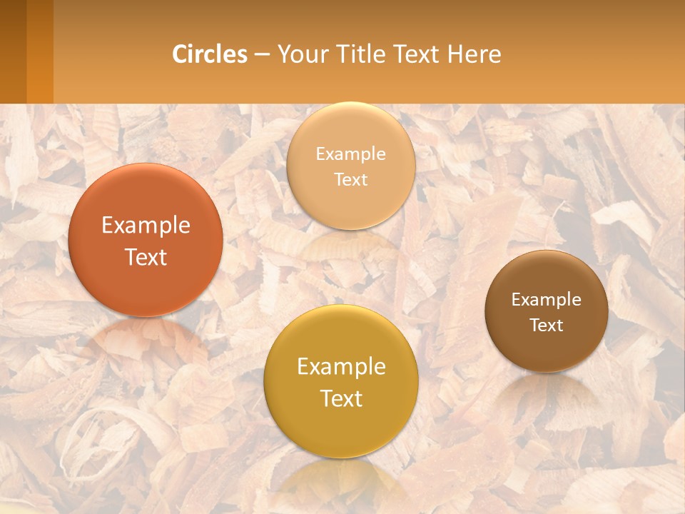 A Pile Of Wood Chips Powerpoint Template PowerPoint Template