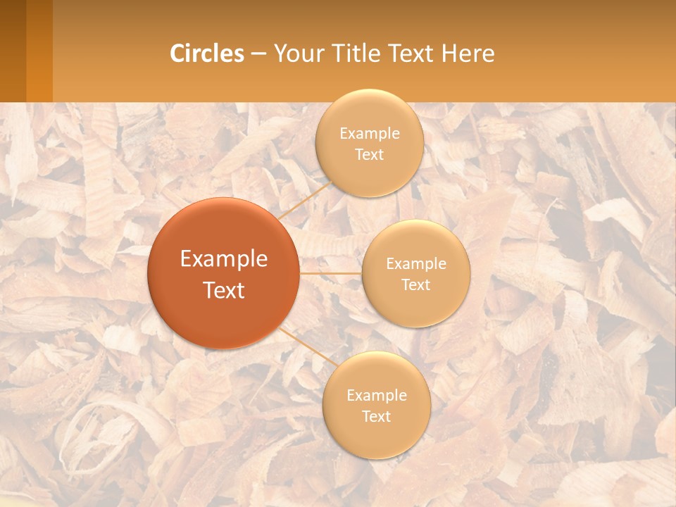 A Pile Of Wood Chips Powerpoint Template PowerPoint Template