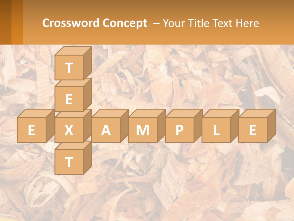 A Pile Of Wood Chips Powerpoint Template PowerPoint Template