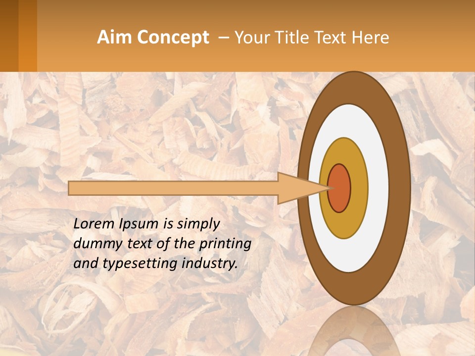 A Pile Of Wood Chips Powerpoint Template PowerPoint Template