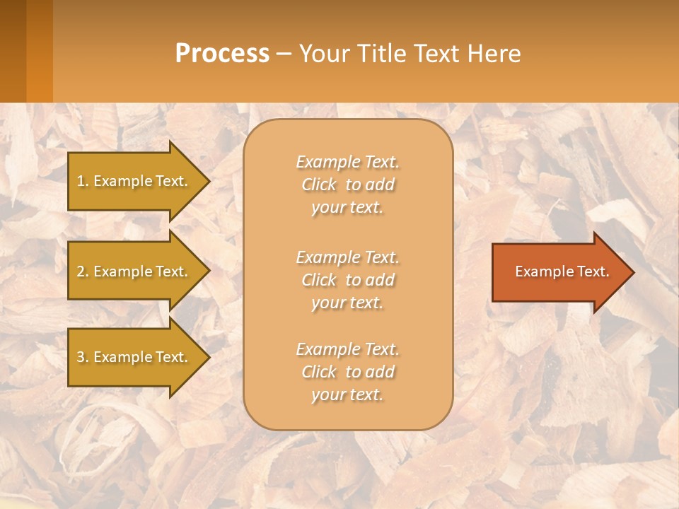 A Pile Of Wood Chips Powerpoint Template PowerPoint Template