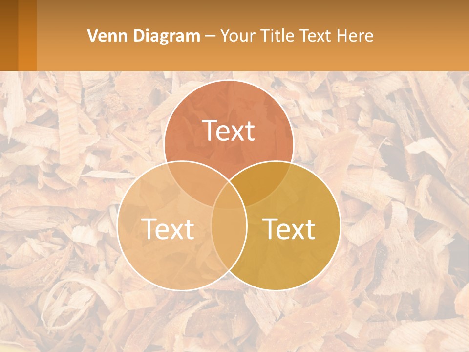A Pile Of Wood Chips Powerpoint Template PowerPoint Template
