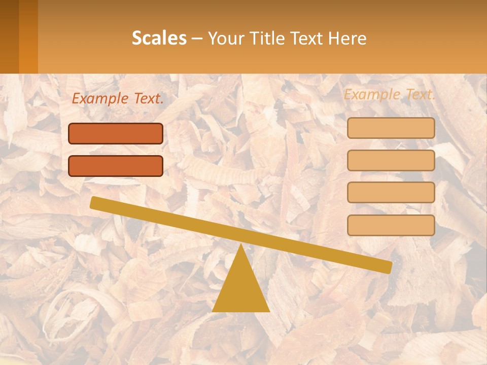 A Pile Of Wood Chips Powerpoint Template PowerPoint Template