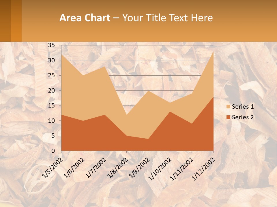 A Pile Of Wood Chips Powerpoint Template PowerPoint Template