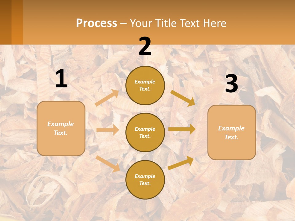 A Pile Of Wood Chips Powerpoint Template PowerPoint Template