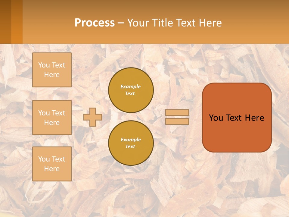 A Pile Of Wood Chips Powerpoint Template PowerPoint Template