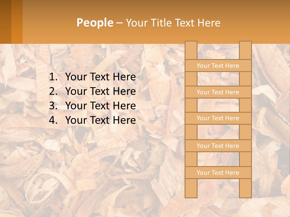 A Pile Of Wood Chips Powerpoint Template PowerPoint Template