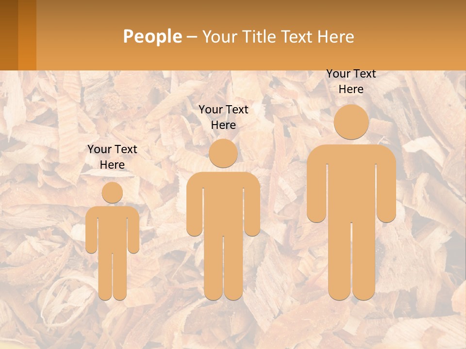 A Pile Of Wood Chips Powerpoint Template PowerPoint Template