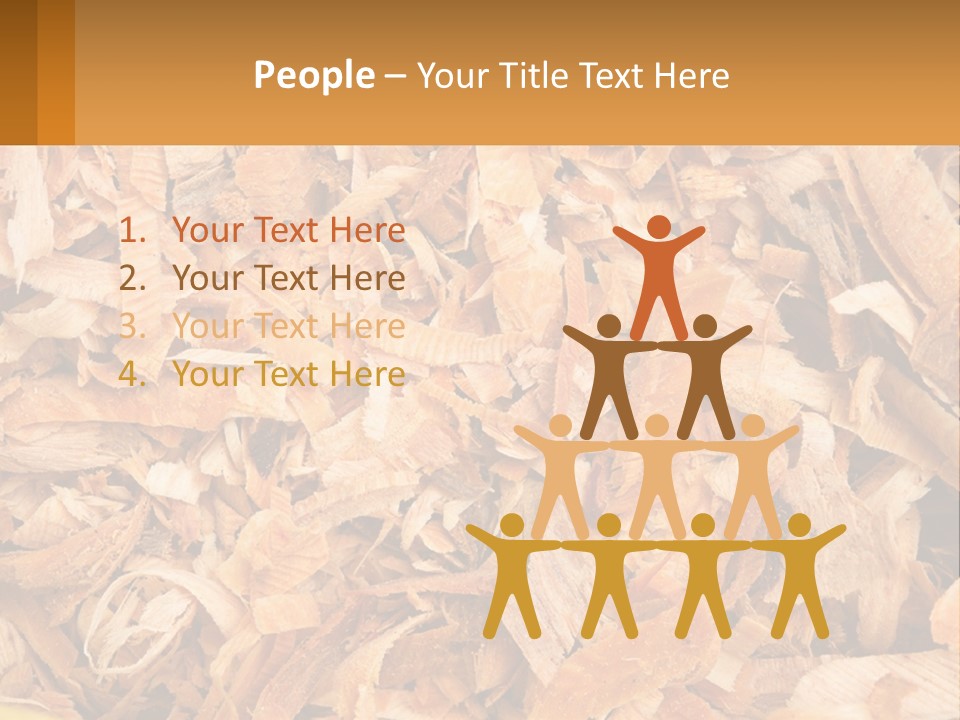 A Pile Of Wood Chips Powerpoint Template PowerPoint Template