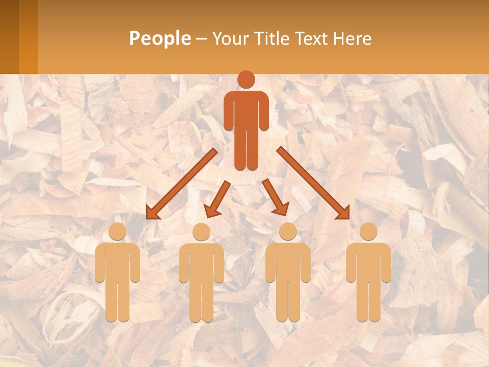 A Pile Of Wood Chips Powerpoint Template PowerPoint Template