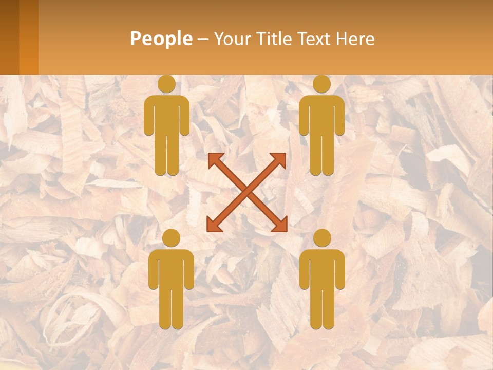 A Pile Of Wood Chips Powerpoint Template PowerPoint Template