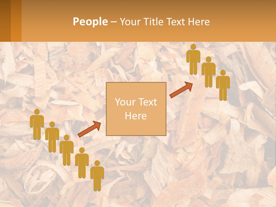 A Pile Of Wood Chips Powerpoint Template PowerPoint Template