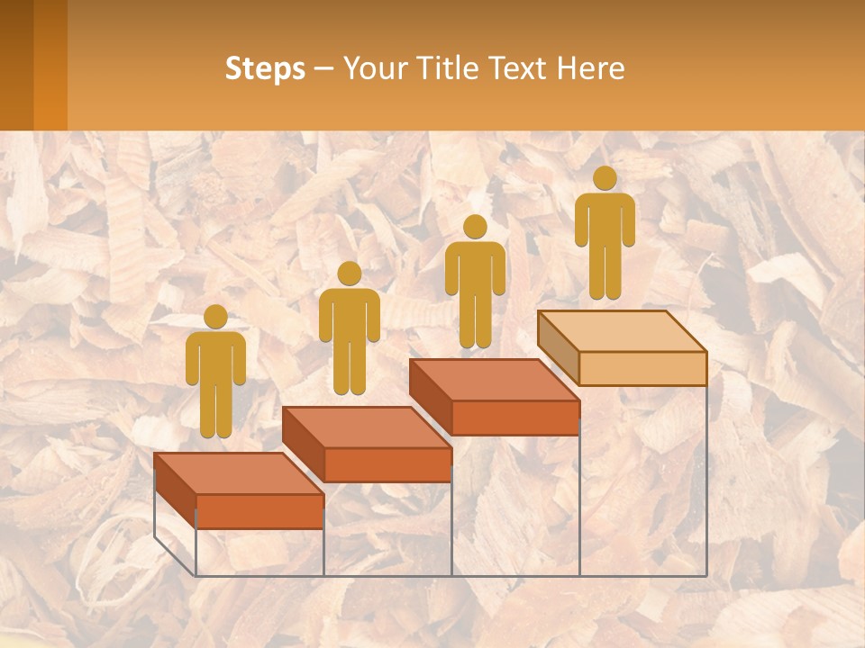 A Pile Of Wood Chips Powerpoint Template PowerPoint Template