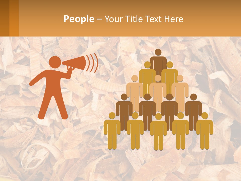 A Pile Of Wood Chips Powerpoint Template PowerPoint Template