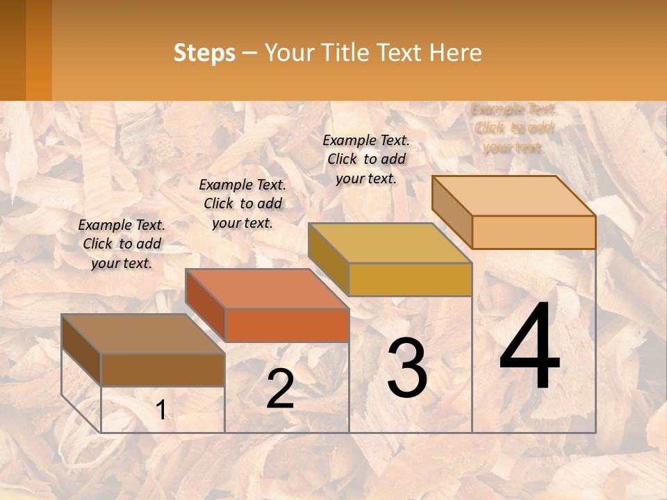 A Pile Of Wood Chips Powerpoint Template PowerPoint Template