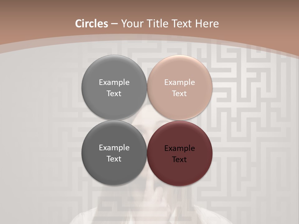 A Woman With A Finger In Her Mouth PowerPoint Template