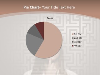 A Woman With A Finger In Her Mouth PowerPoint Template
