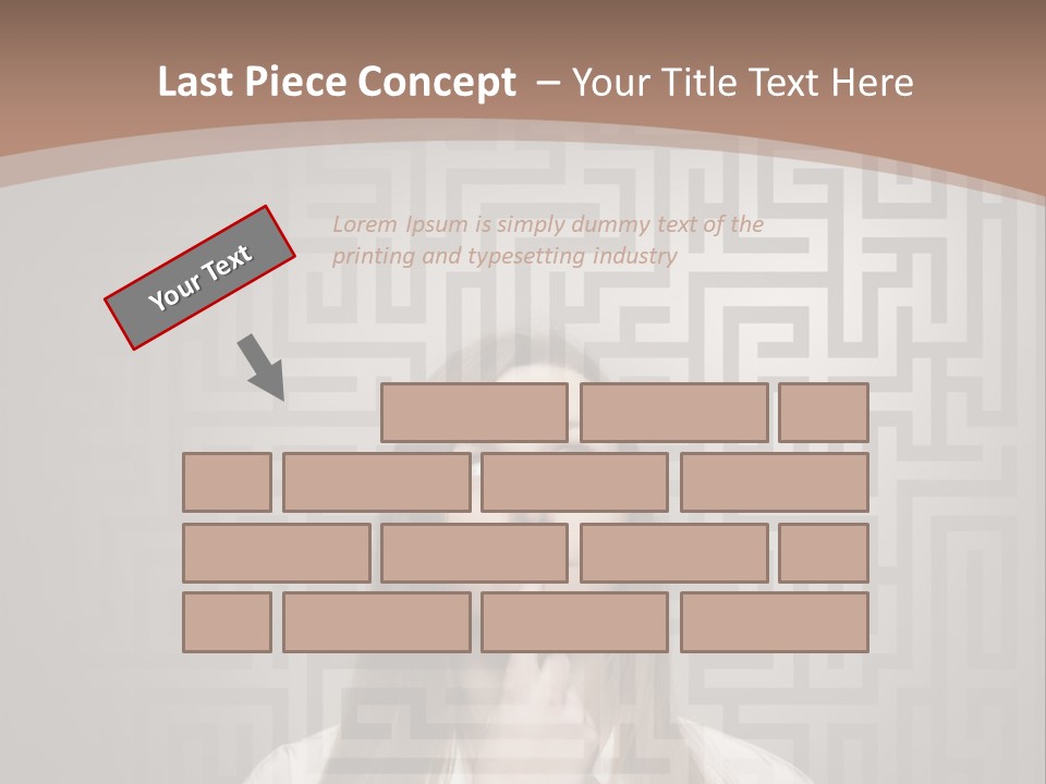 A Woman With A Finger In Her Mouth PowerPoint Template