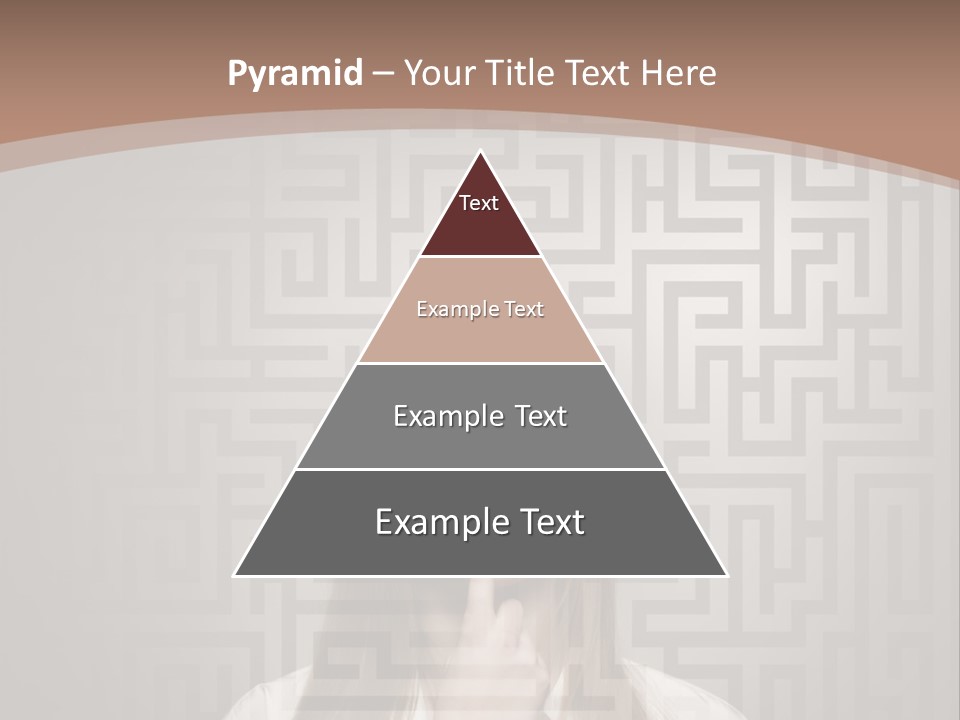 A Woman With A Finger In Her Mouth PowerPoint Template