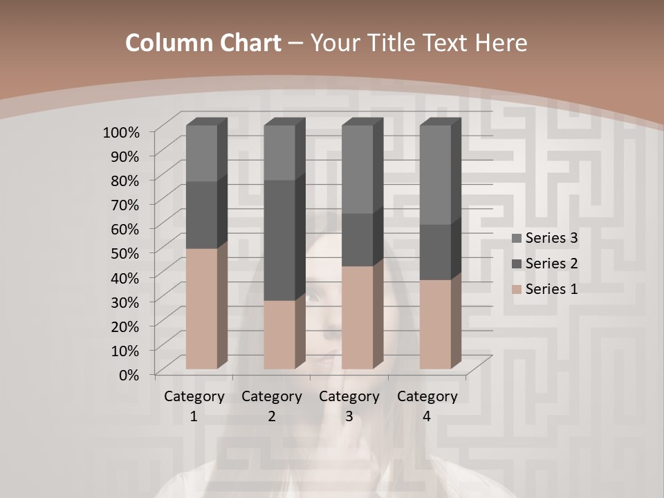A Woman With A Finger In Her Mouth PowerPoint Template