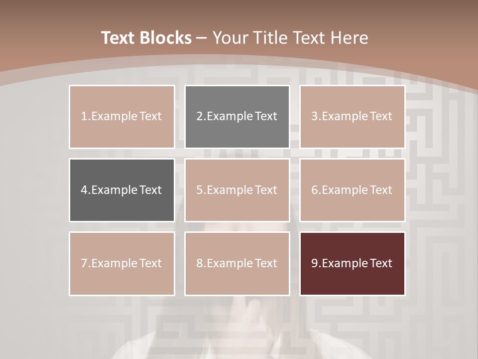 A Woman With A Finger In Her Mouth PowerPoint Template