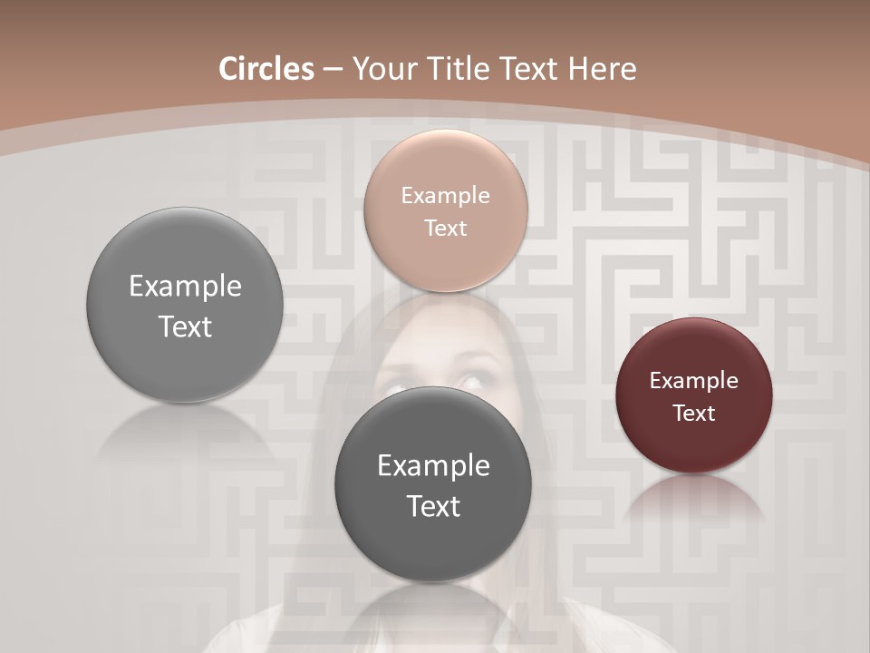 A Woman With A Finger In Her Mouth PowerPoint Template