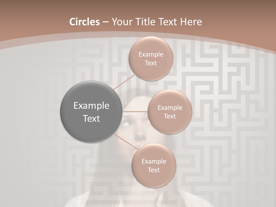 A Woman With A Finger In Her Mouth PowerPoint Template
