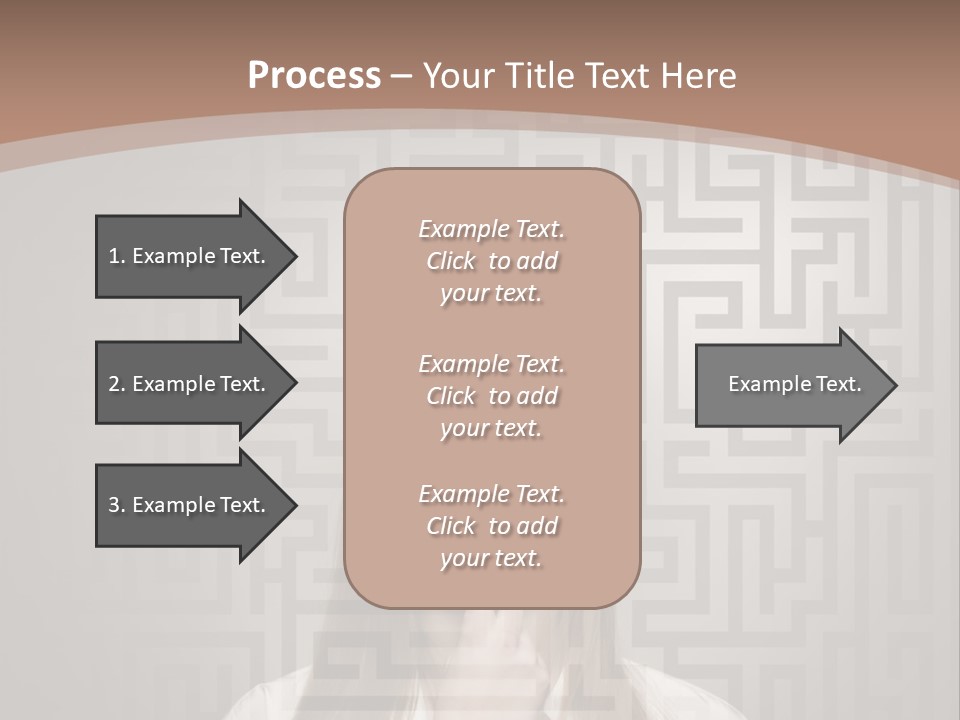 A Woman With A Finger In Her Mouth PowerPoint Template
