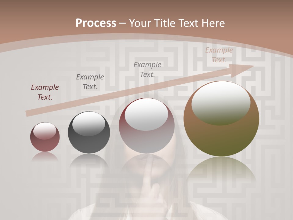 A Woman With A Finger In Her Mouth PowerPoint Template