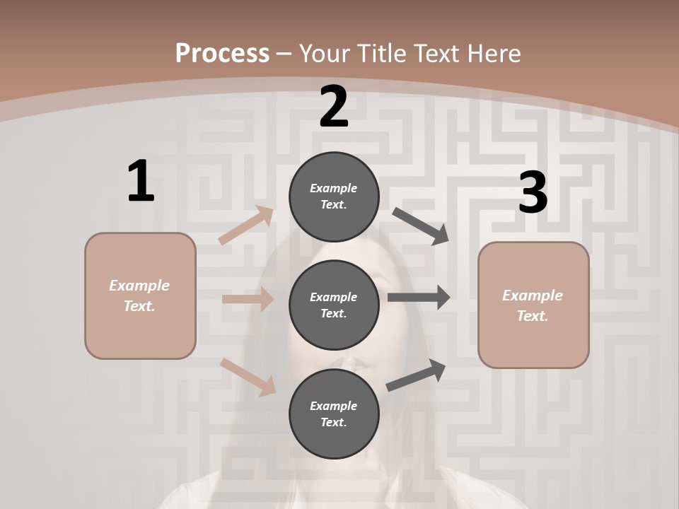 A Woman With A Finger In Her Mouth PowerPoint Template