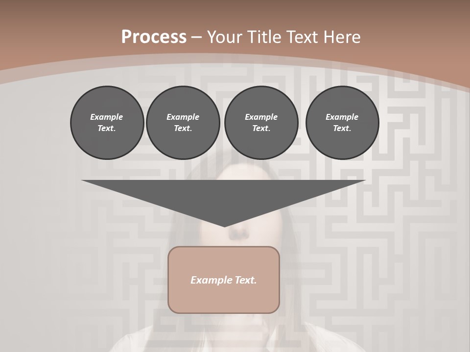 A Woman With A Finger In Her Mouth PowerPoint Template
