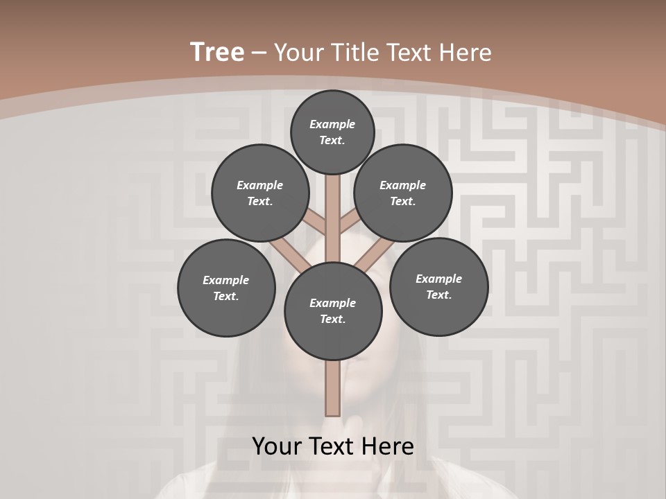 A Woman With A Finger In Her Mouth PowerPoint Template