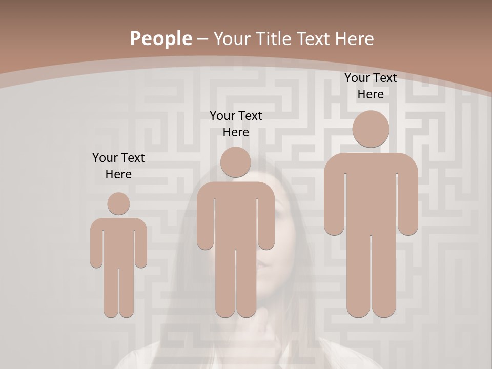 A Woman With A Finger In Her Mouth PowerPoint Template