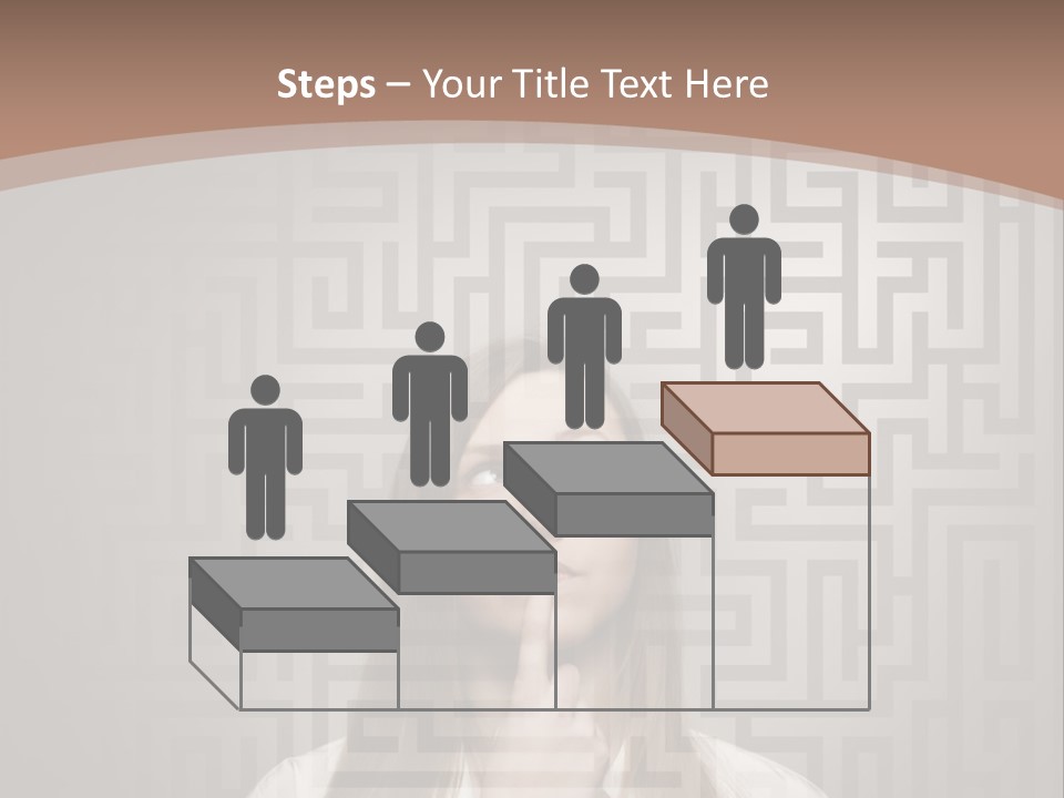 A Woman With A Finger In Her Mouth PowerPoint Template