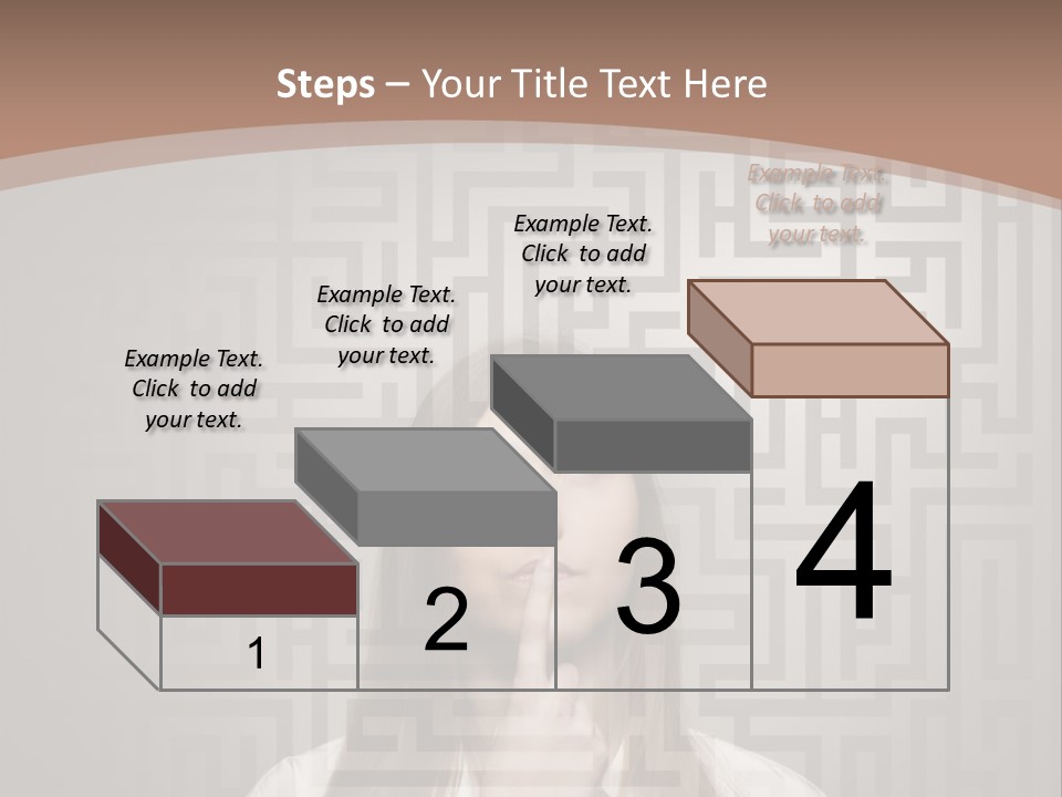 A Woman With A Finger In Her Mouth PowerPoint Template