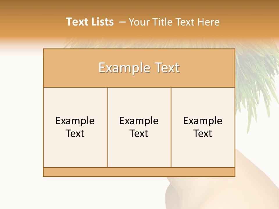 A Woman's Head With Green Grass On It PowerPoint Template