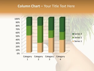 A Woman's Head With Green Grass On It PowerPoint Template