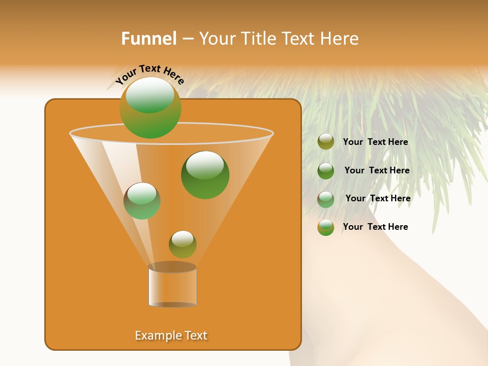 A Woman's Head With Green Grass On It PowerPoint Template