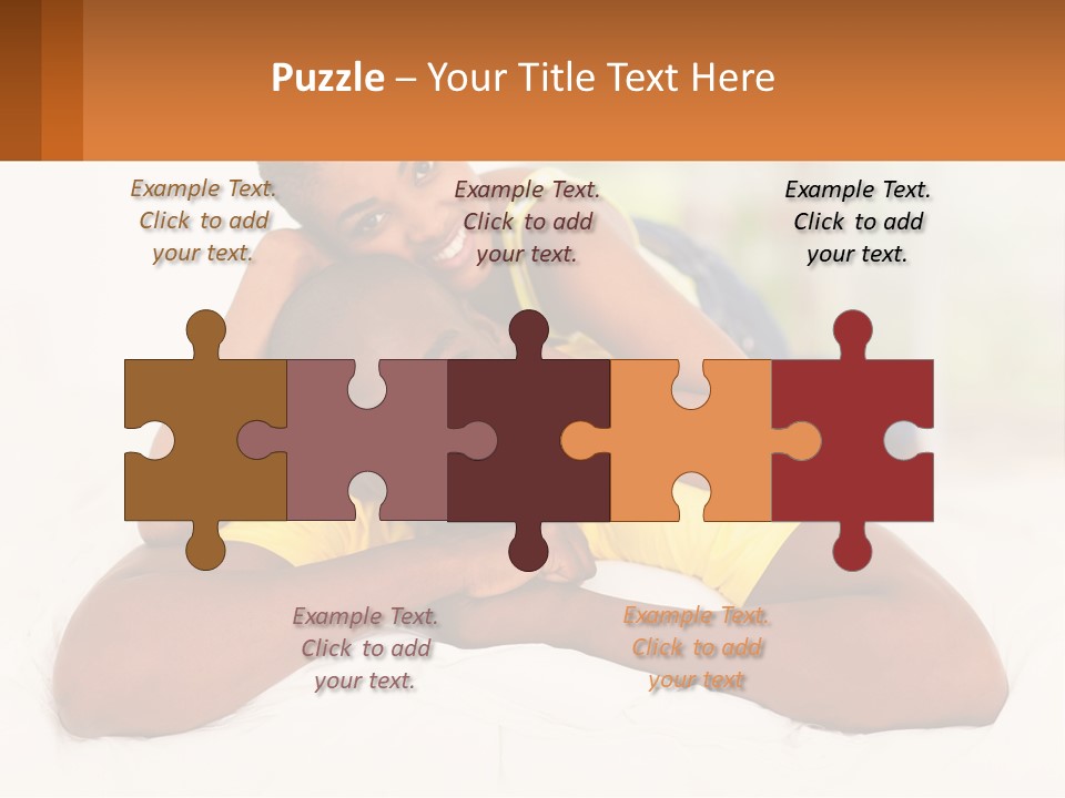 A Man And A Woman Laying On A Bed Together PowerPoint Template