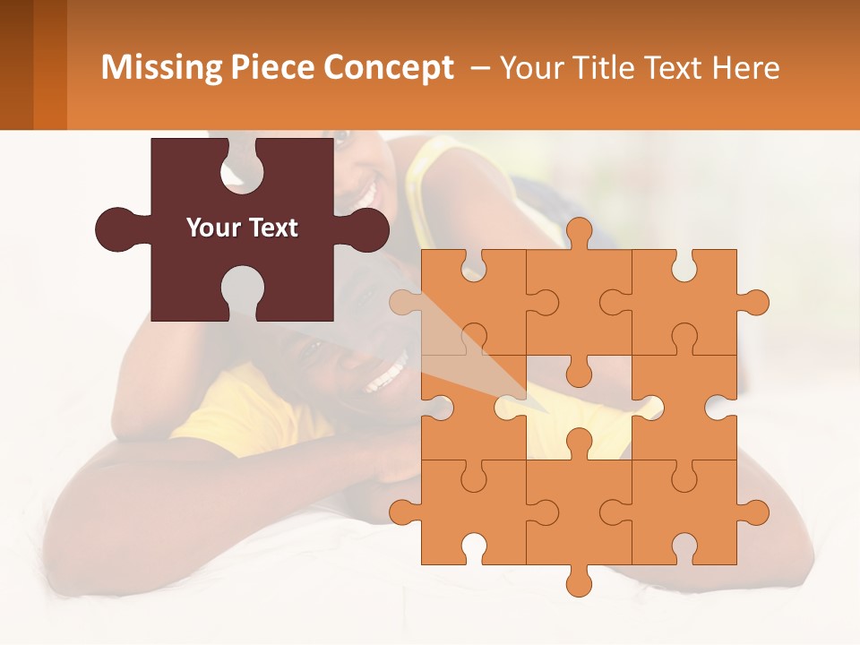A Man And A Woman Laying On A Bed Together PowerPoint Template