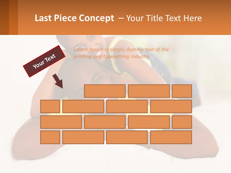 A Man And A Woman Laying On A Bed Together PowerPoint Template