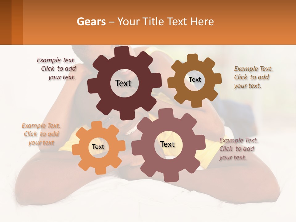 A Man And A Woman Laying On A Bed Together PowerPoint Template